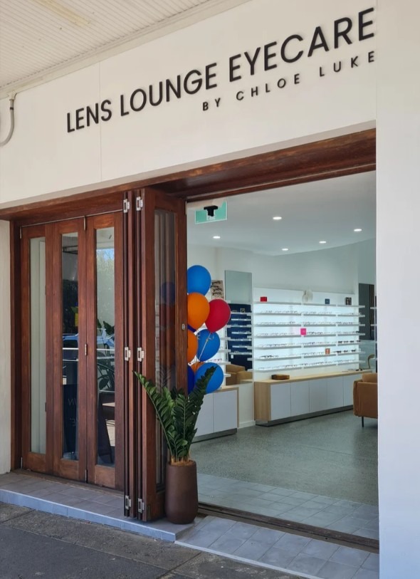 Exterior entrance of Lens Lounge Eyecare at 372 Harbour Drive, Coffs Harbour